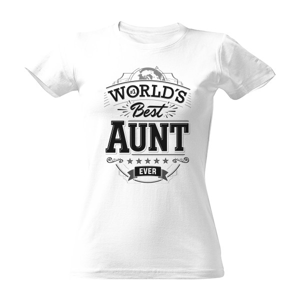 Tričko s potlačou Best Aunt