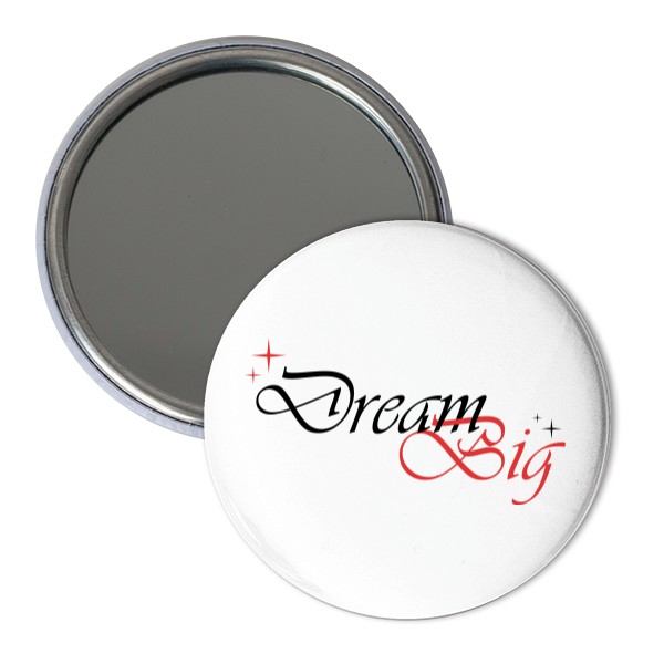 Zrkadlo s potlačou Červene Dream Big