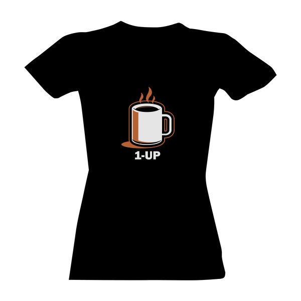 Tričko s potlačou Coffee UP - Dámské
