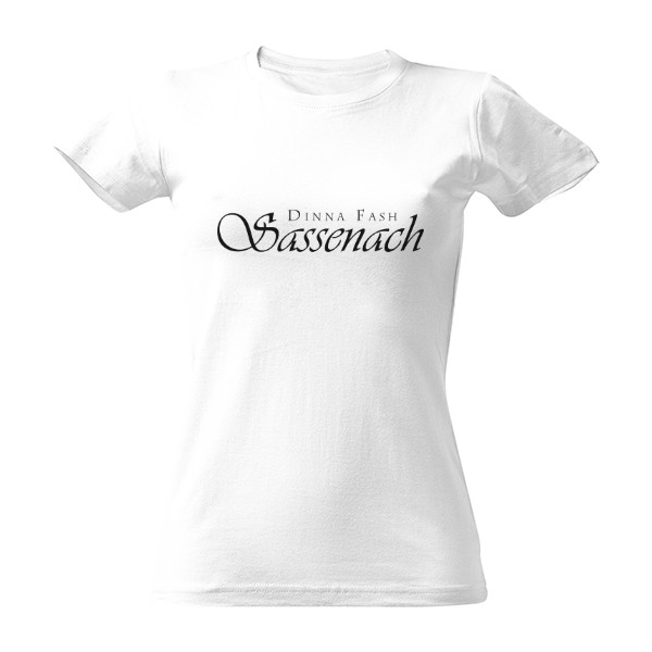 Tričko s potlačou Dinna Fash Sassenach - Outlander - čierna tlač