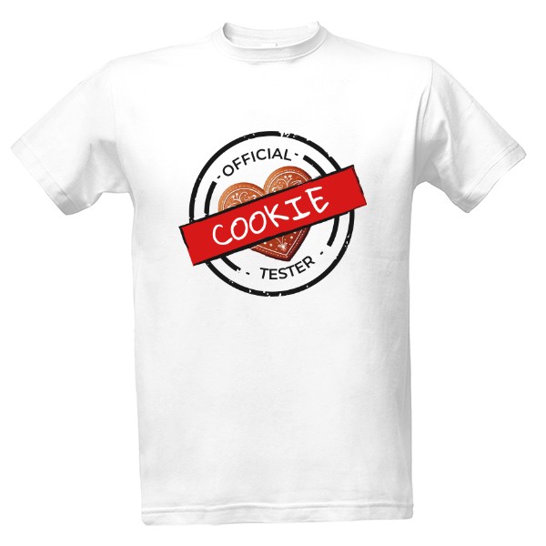 Official cookie tester - black print T-shirt