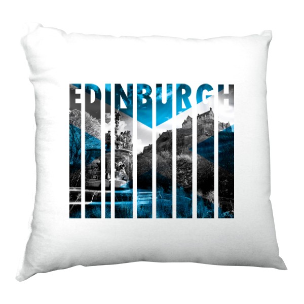 Satin Pillow s potiskem Photography od Edinburgh - Scotland flag