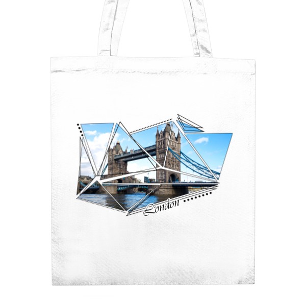 Unisex Cotton Bag s potiskem Shapes of London