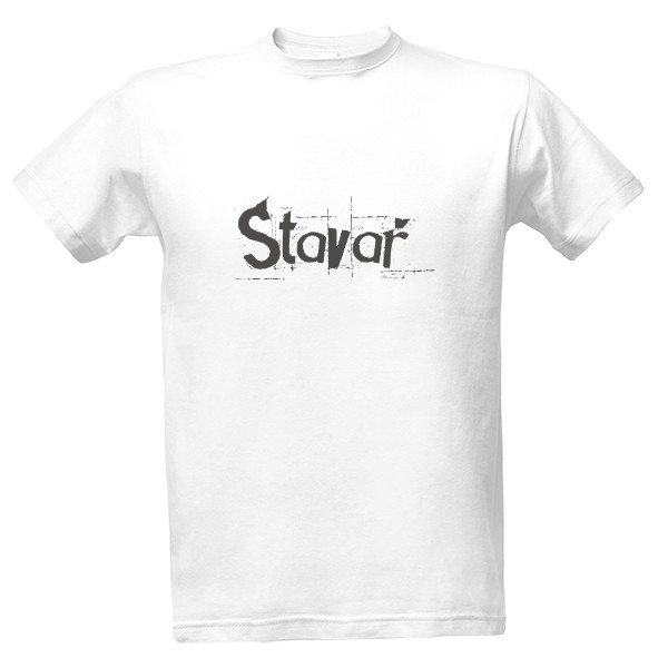 Tričko s potiskem Stavař - nápis