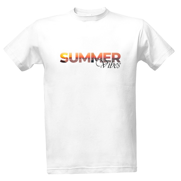 Tričko s potlačou Summer vibes farby