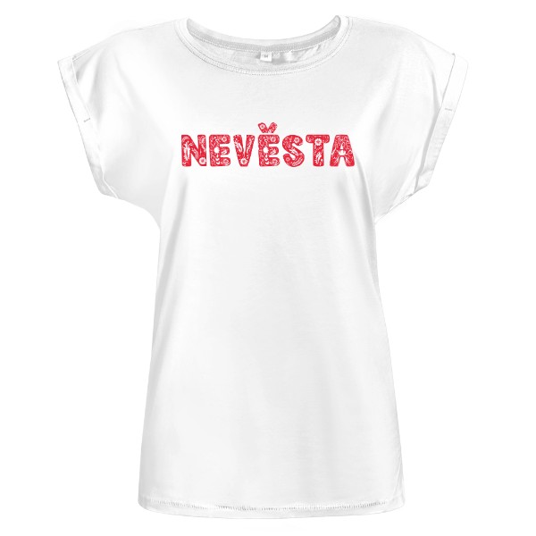 Svatební folklorní motiv nápis NEVĚSTA