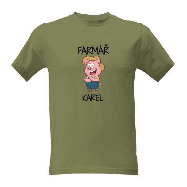 Tričko s potiskem Tričko prasátkový farmář