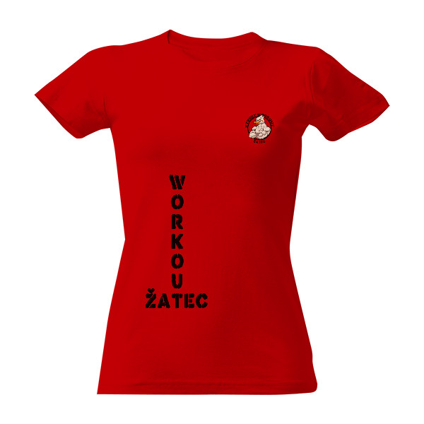 Tričko s potiskem WORKOUT Žatec jméno
